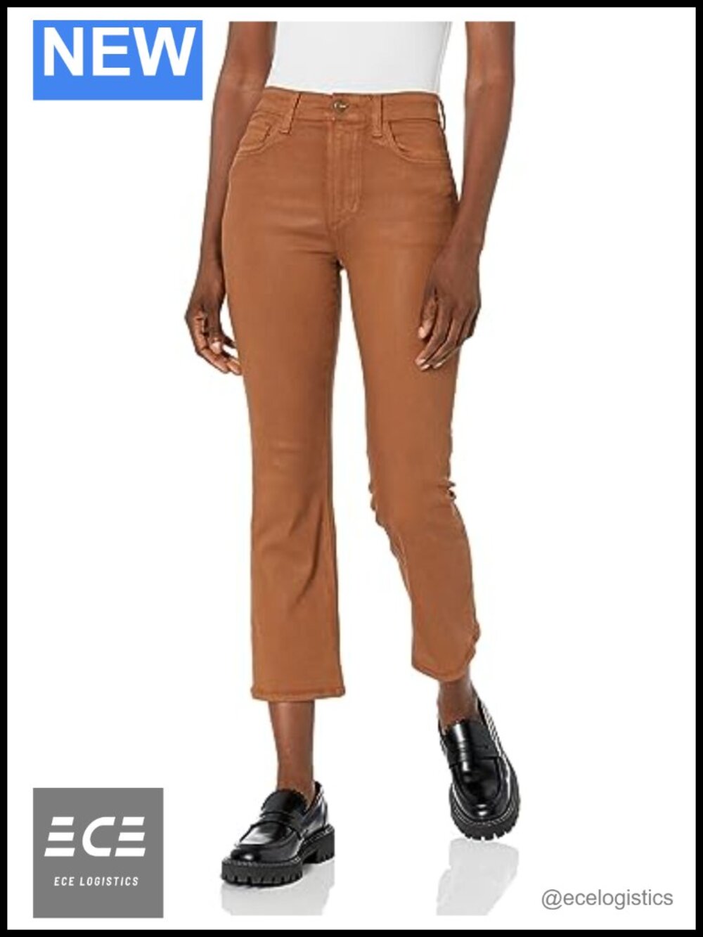 High Rise Cropped Bootcut Jeans with Comfort Stretch